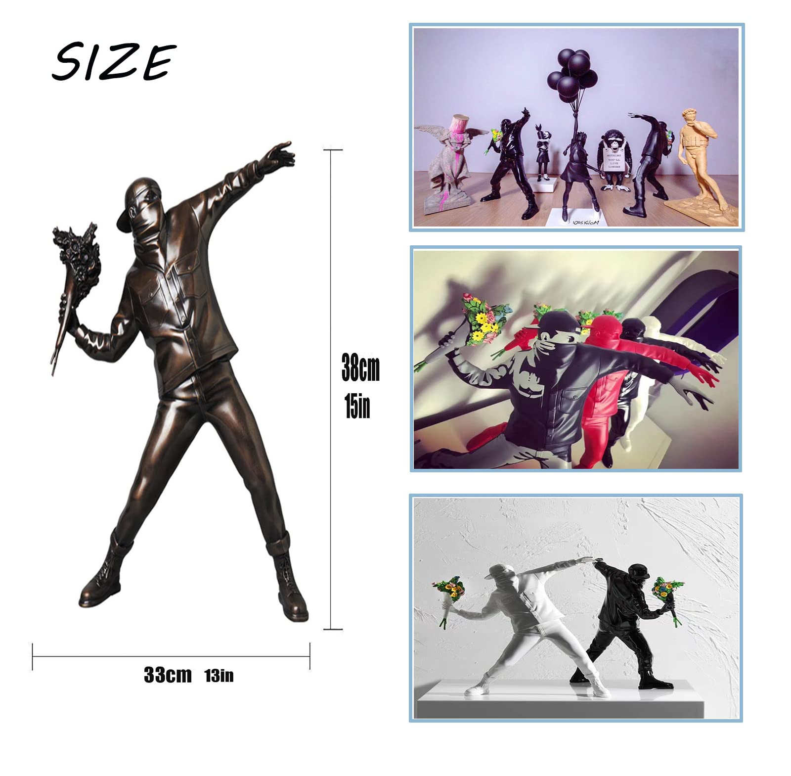 Amazon.co.jp: 樹脂のフィギュアイングランドストリートアート